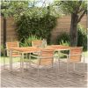 Utomhusmatbord 180x90x75 cm Solid Teak vidaXL 90 x 180 x 75 cm – miniatyr 1