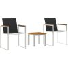 Utomhusmatbord 3 pcs Massivt akaciaträ vidaXL 45 x 45 x 38 cm – miniatyr 2