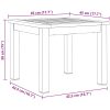 Utomhusmatbord 3 pcs Massivt akaciaträ vidaXL 45 x 45 x 38 cm – miniatyr 12