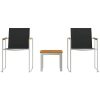 Utomhusmatbord 3 pcs Massivt akaciaträ vidaXL 45 x 45 x 38 cm – miniatyr 7