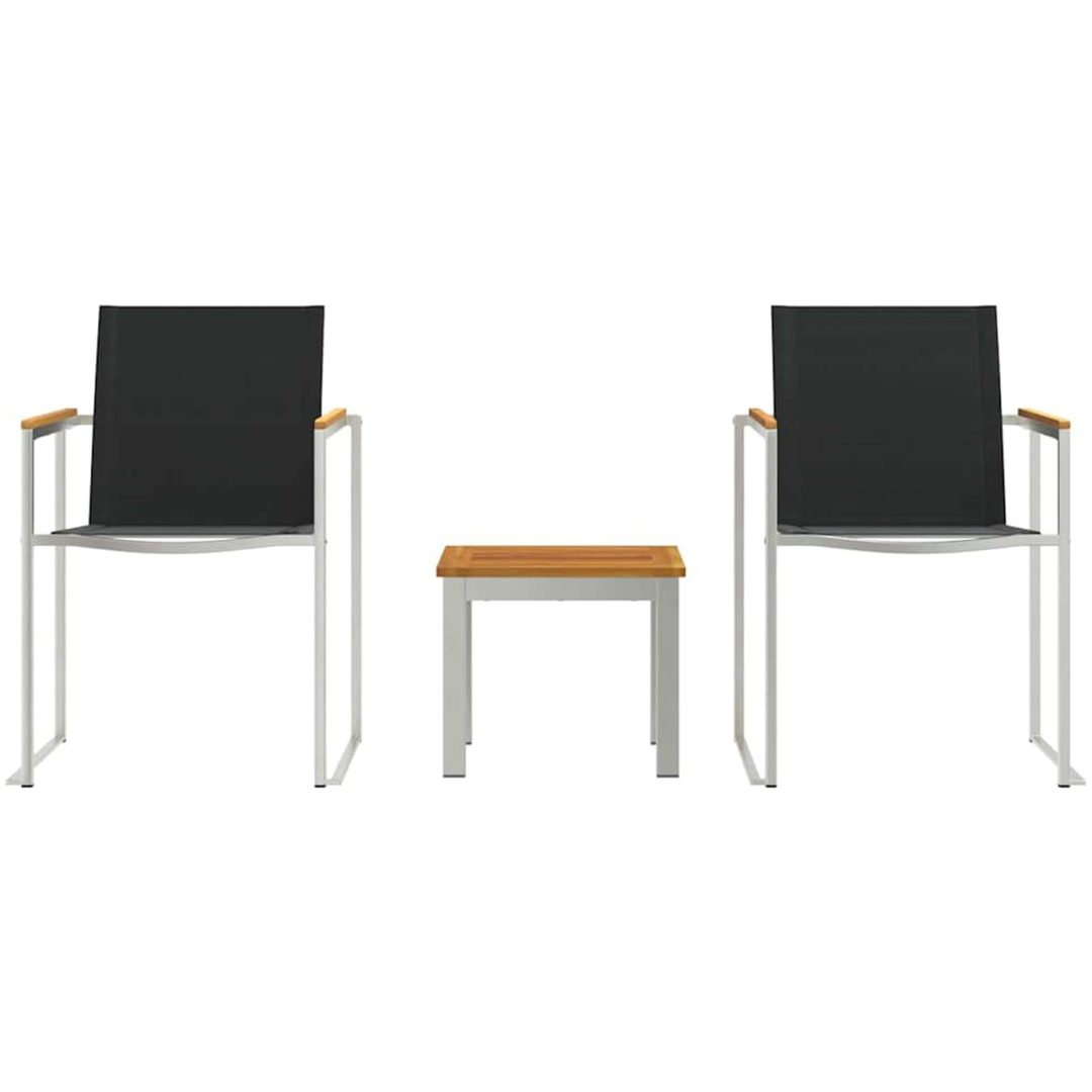Utomhusmatbord 3 pcs Massivt akaciaträ vidaXL 45 x 45 x 38 cm – bild 7
