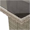Utomhusmatbord 7 pcs Ljusgrå vidaXL 190 x 80 x 74 cm – miniatyr 11