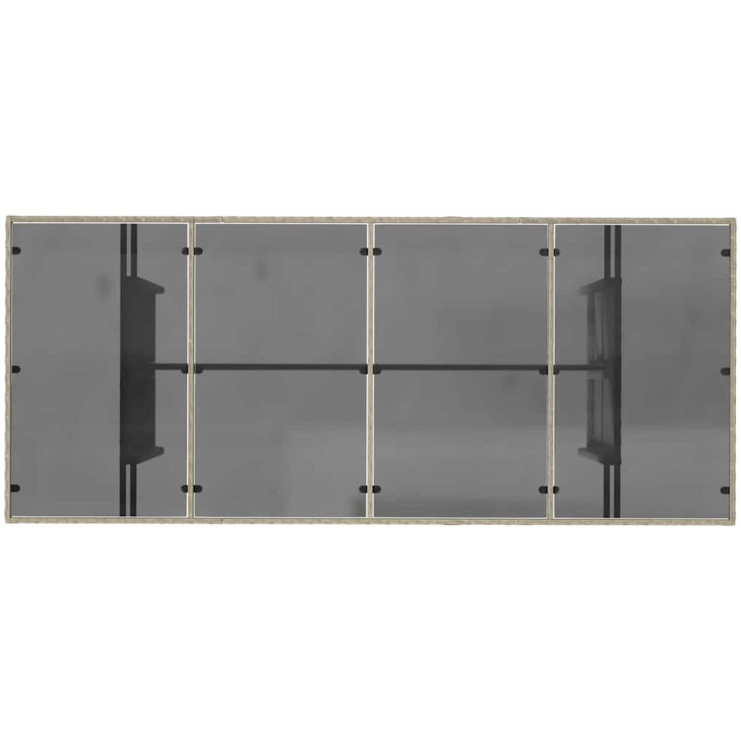 Utomhusmatbord 7 pcs Ljusgrå vidaXL 190 x 80 x 74 cm – bild 8