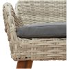 Utomhusmatbord 7 pcs Ljusgrå vidaXL 190 x 80 x 74 cm – miniatyr 10