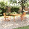 Utomhusmatmöbelset 3 pcs Brun vidaXL 110 x 110 x 75 cm – miniatyr 1
