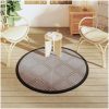 Utomhusmatta brun PP vidaXL ⌀120 cm – miniatyr 3