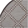 Utomhusmatta brun PP vidaXL ⌀120 cm – miniatyr 5