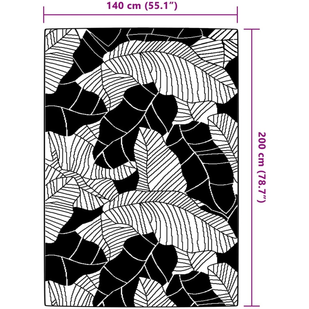 Utomhusmatta grön PP vidaXL 140 x 200 cm – bild 6