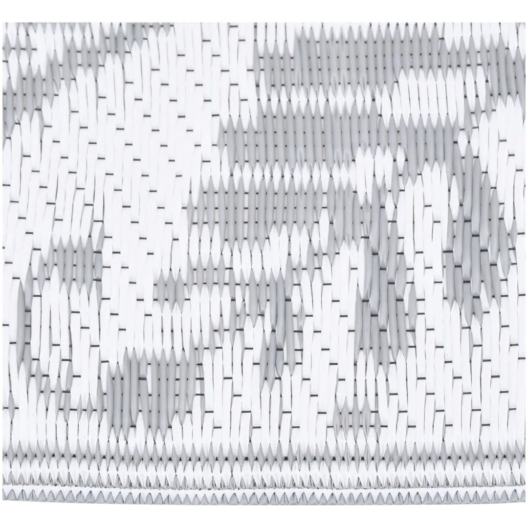 Utomhusmatta ljusgrå PP vidaXL 140 x 200 cm – bild 3