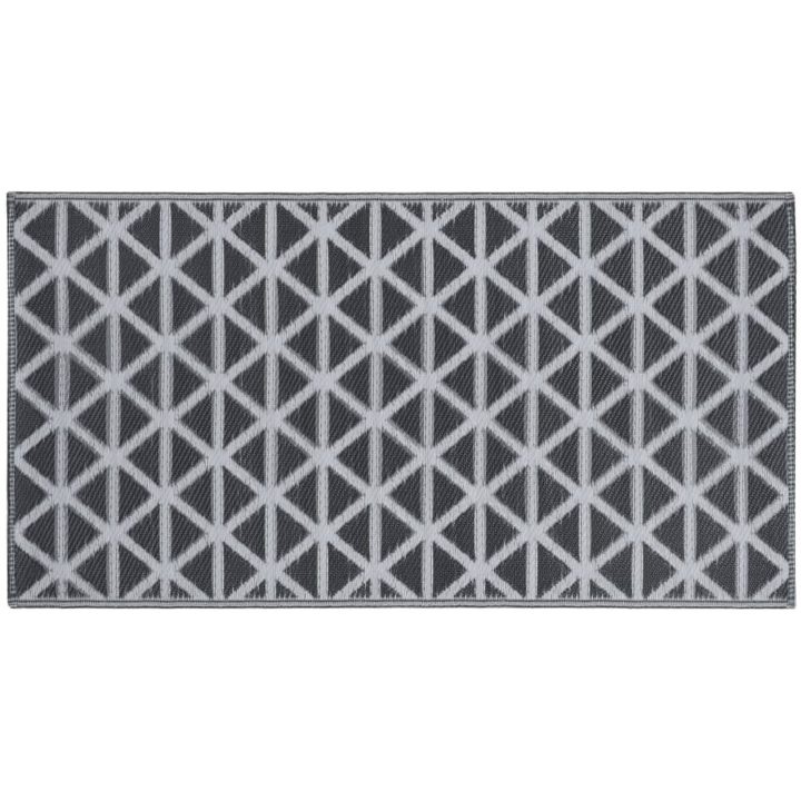 Utomhusmatta svart PP vidaXL 120 x 180 cm – bild 3