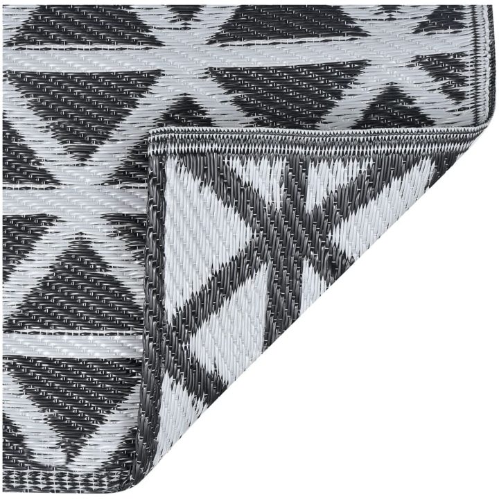 Utomhusmatta svart PP vidaXL 120 x 180 cm – bild 6