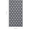 Utomhusmatta svart PP vidaXL 120 x 180 cm – miniatyr 7