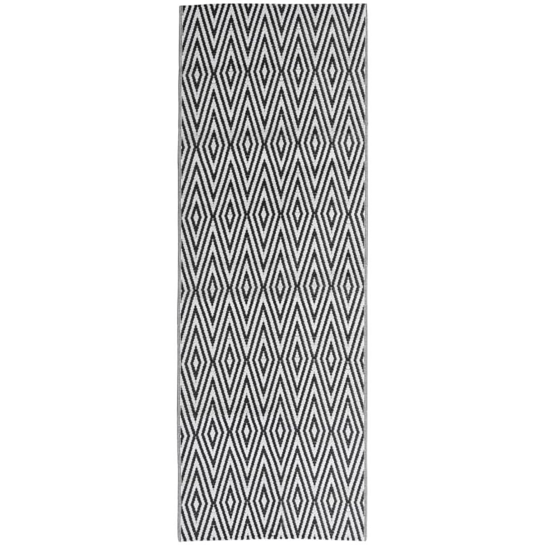 Utomhusmatta svart PP vidaXL 80 x 250 cm – bild 2