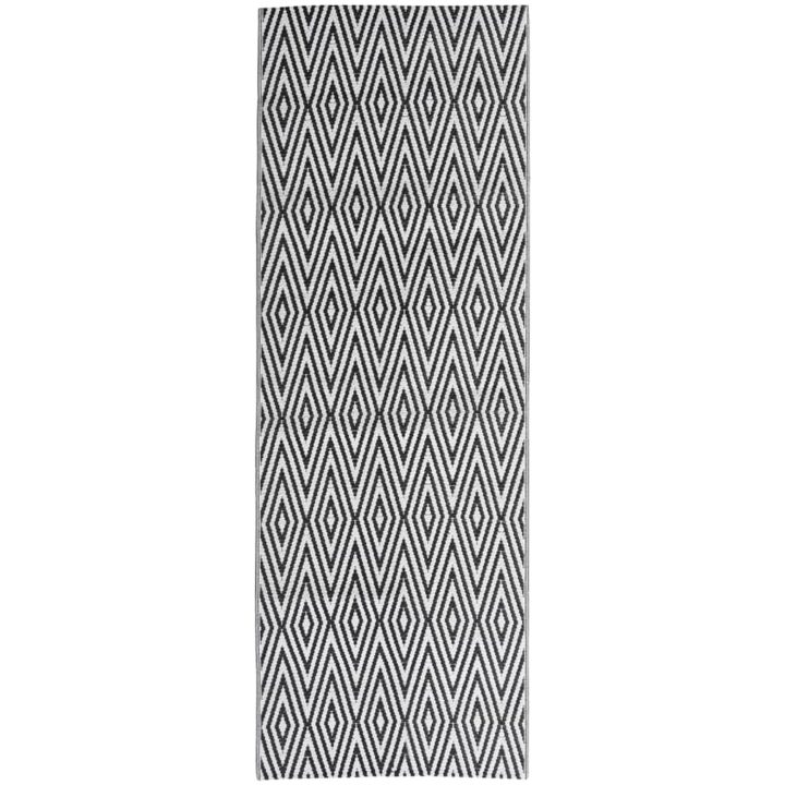 Utomhusmatta svart PP vidaXL 80 x 250 cm – bild 2