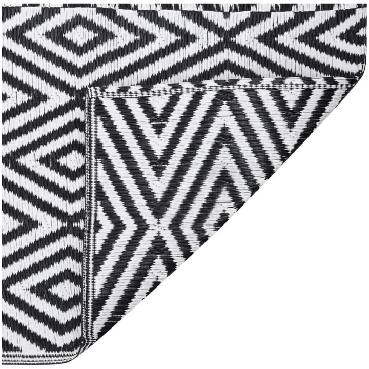 Utomhusmatta svart PP vidaXL 80 x 250 cm – bild 4