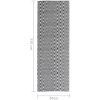 Utomhusmatta svart PP vidaXL 80 x 250 cm – miniatyr 6