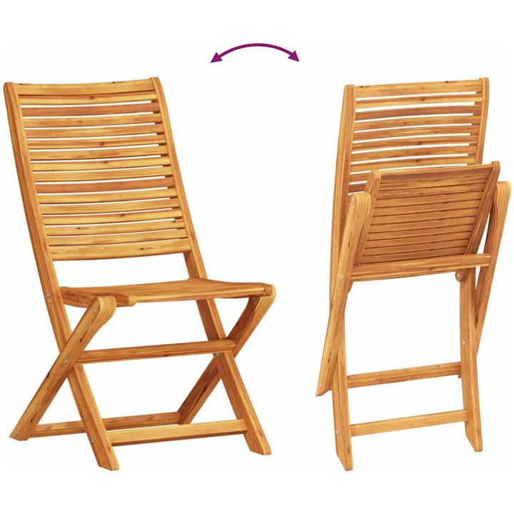Utomhusmöbelset 3 pcs Naturligt trä vidaXL 60 x 60 x 75 cm – bild 12