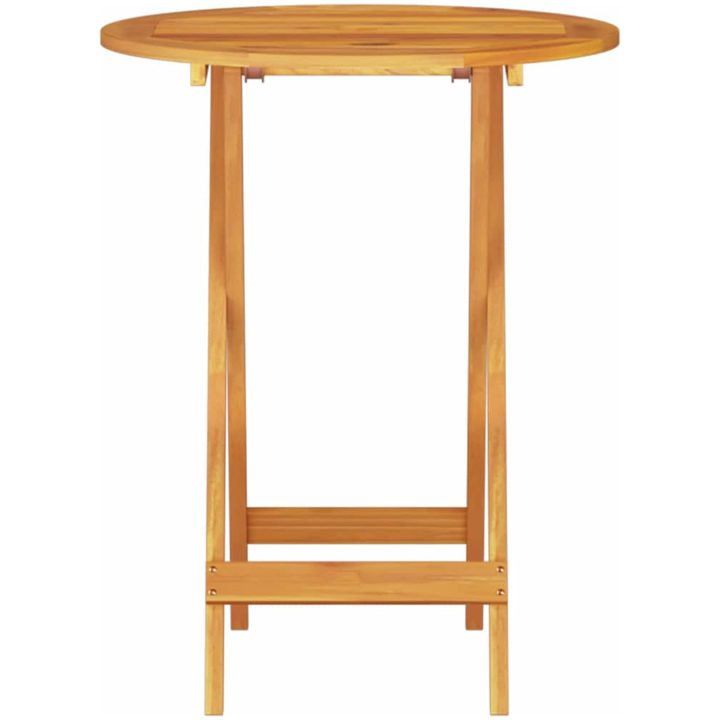 Utomhusmöbelset 3 pcs Naturligt trä vidaXL 60 x 60 x 75 cm – bild 9