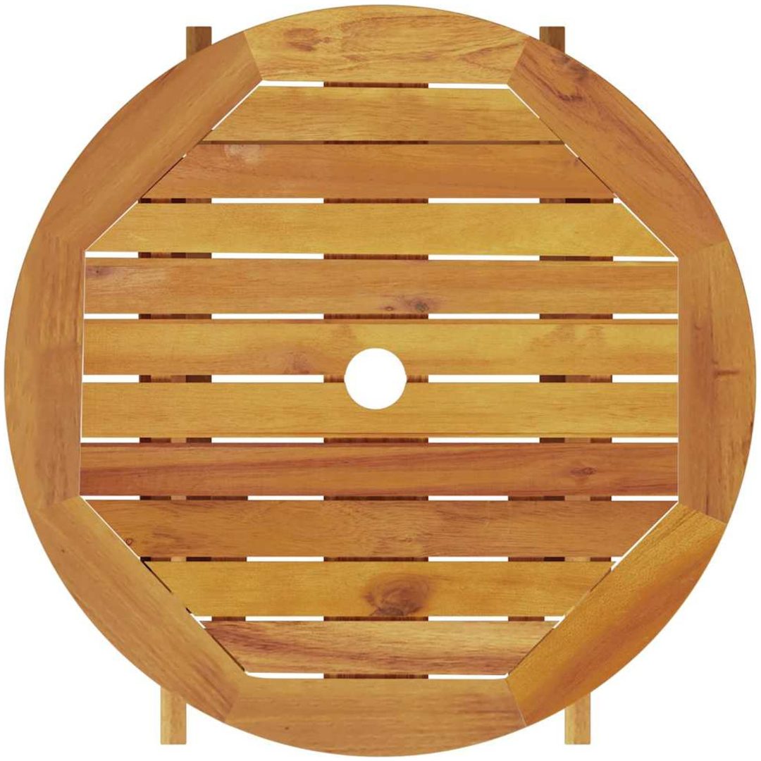 Utomhusmöbelset 3 pcs Naturligt trä vidaXL 60 x 60 x 75 cm – bild 10