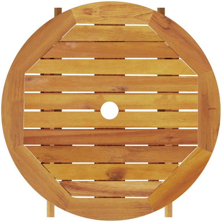 Utomhusmöbelset 3 pcs Naturligt trä vidaXL 60 x 60 x 75 cm – bild 10
