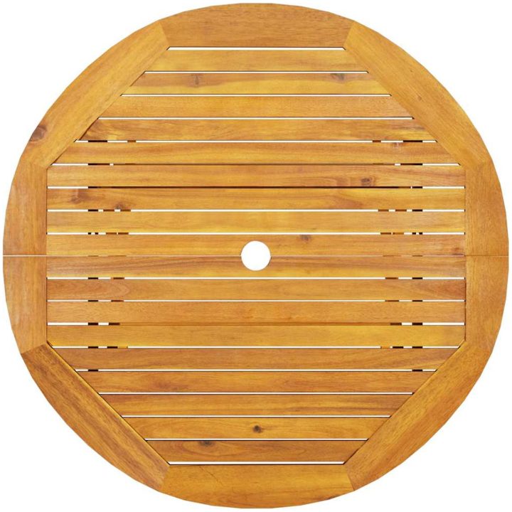 Utomhusmöbelset 5 pcs Naturligt trä Solid akaciaträ vidaXL ⌀90x75 cm – bild 10