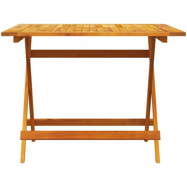 Utomhusmöbelset 5 pcs Naturligt trä vidaXL 90x90 cm bord – bild 9