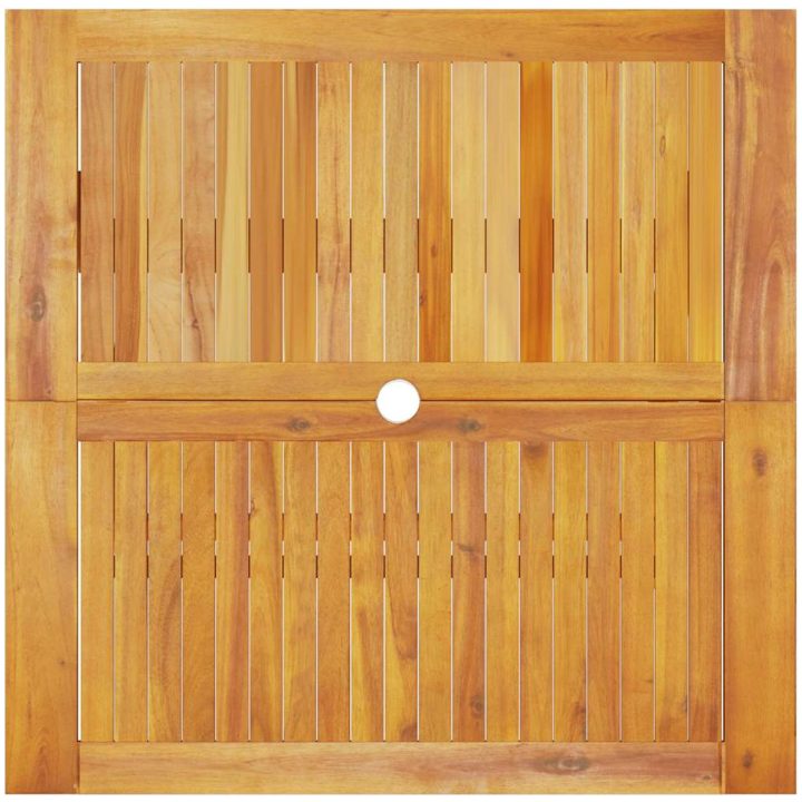 Utomhusmöbelset 5 pcs Naturligt trä vidaXL 90x90 cm bord – bild 10