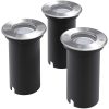Utomhusspotlights med LED 3 st runda vidaXL – miniatyr 1