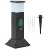 Utomhusuttag med lampa och spett 2-vägs 16x16x39,5 cm vidaXL – miniatyr 1