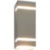 Utomhusvägglampa 2 st 35 W silver rektangulär vidaXL 75 x 95 x 238 mm – miniatyr 2