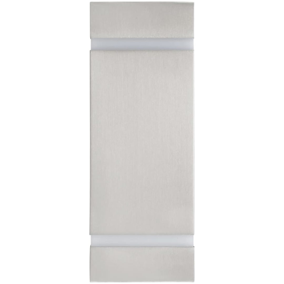 Utomhusvägglampa 2 st 35 W silver rektangulär vidaXL 75 x 95 x 238 mm – bild 5