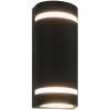 Utomhusvägglampa 2 st 35 W svart halvrund vidaXL 75 x 95 x 238 mm – miniatyr 2
