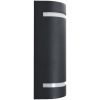 Utomhusvägglampa 2 st 35 W svart halvrund vidaXL 75 x 95 x 238 mm – miniatyr 4