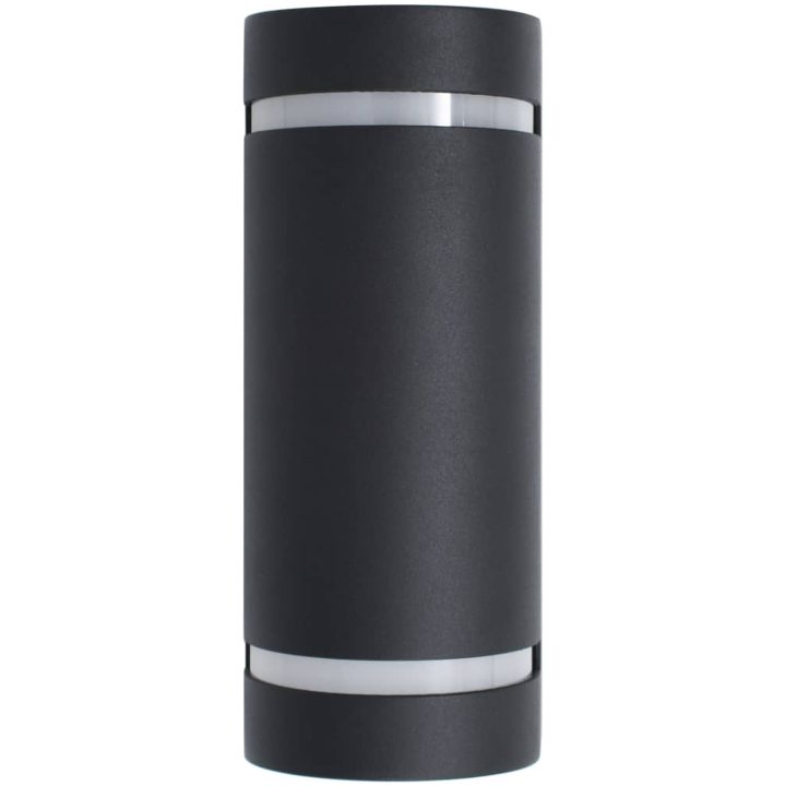Utomhusvägglampa 2 st 35 W svart halvrund vidaXL 75 x 95 x 238 mm – bild 5