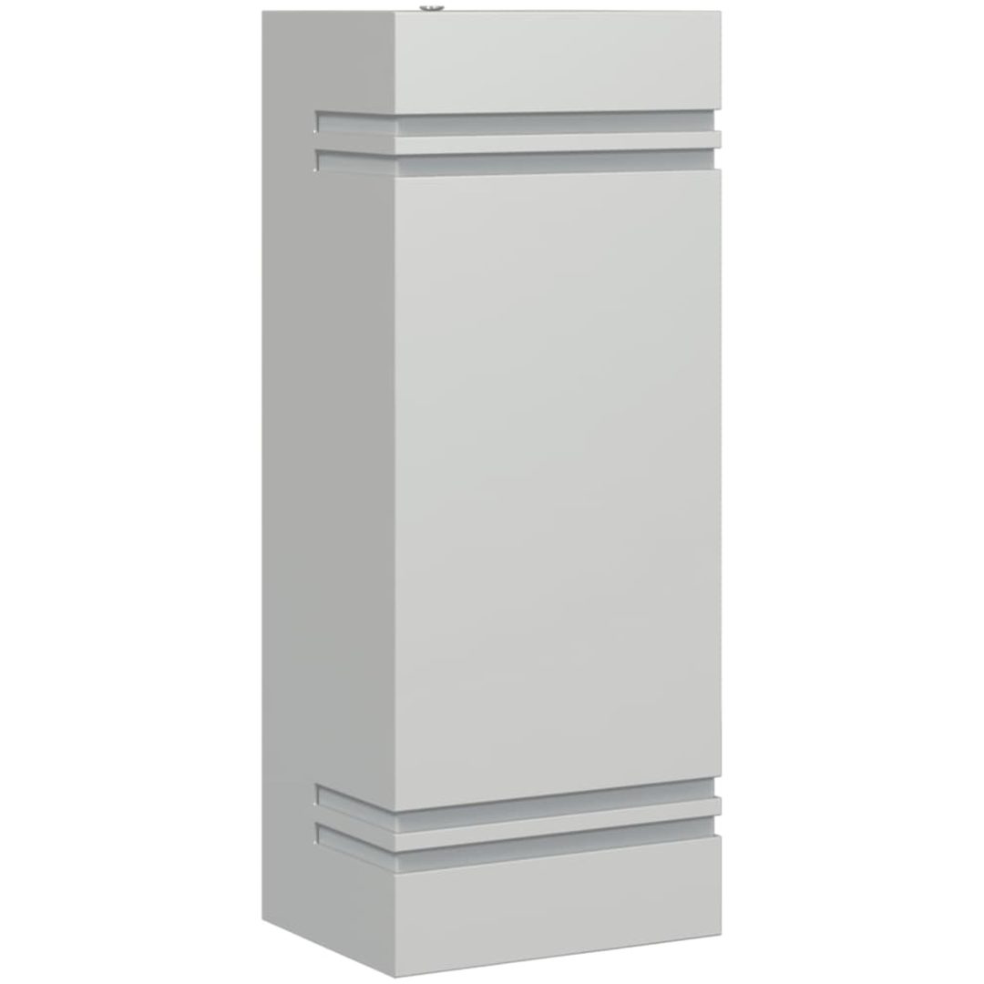 Utomhusvägglampa 2 st silver rostfritt stål vidaXL – bild 2