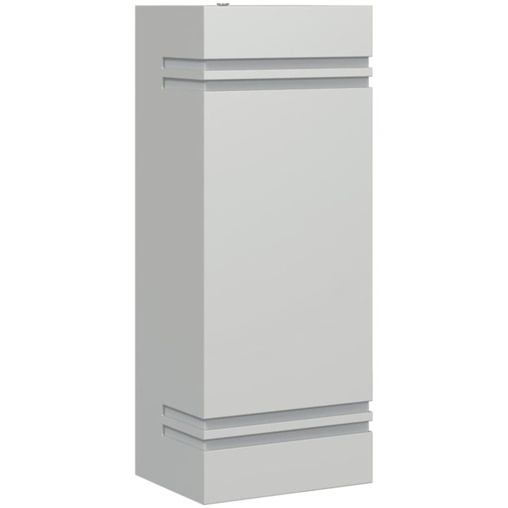 Utomhusvägglampa 2 st silver rostfritt stål vidaXL – bild 2