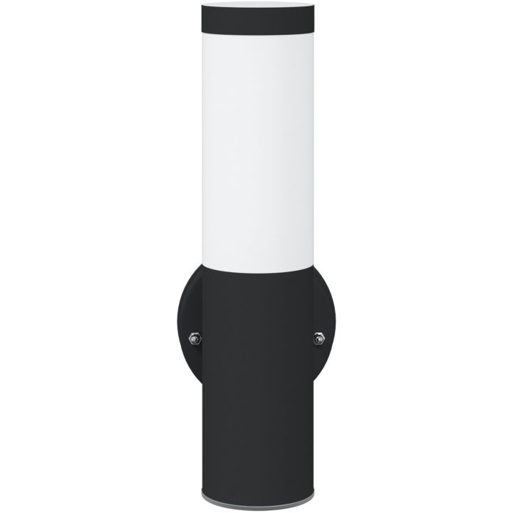 Utomhusvägglampa 2 st Svart rostfritt stål IP44 vidaXL Medium – bild 4