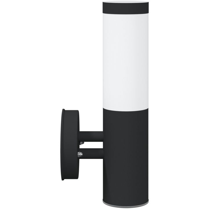 Utomhusvägglampa 2 st Svart rostfritt stål IP44 vidaXL Medium – bild 5