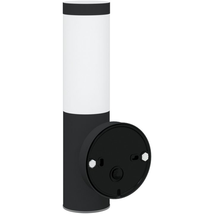 Utomhusvägglampa 2 st Svart rostfritt stål IP44 vidaXL Medium – bild 6