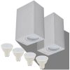 Utomhusvägglampa LED 2 st fyrkantiga uppåt/nedåt vidaXL – miniatyr 2