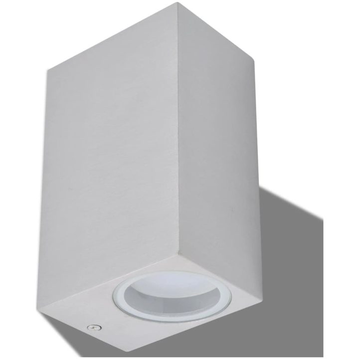 Utomhusvägglampa LED 2 st fyrkantiga uppåt/nedåt vidaXL – bild 3