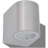 Utomhusvägglampa LED 2 st rund nedåt vidaXL – miniatyr 4