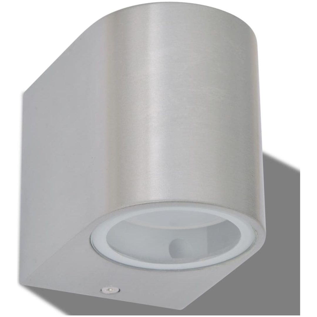 Utomhusvägglampa LED 2 st rund nedåt vidaXL – bild 4