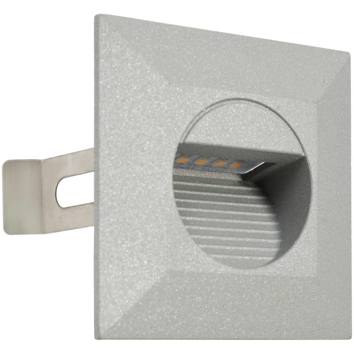 Utomhusvägglampa LED 6 st 5 W silver fyrkantig vidaXL – bild 3