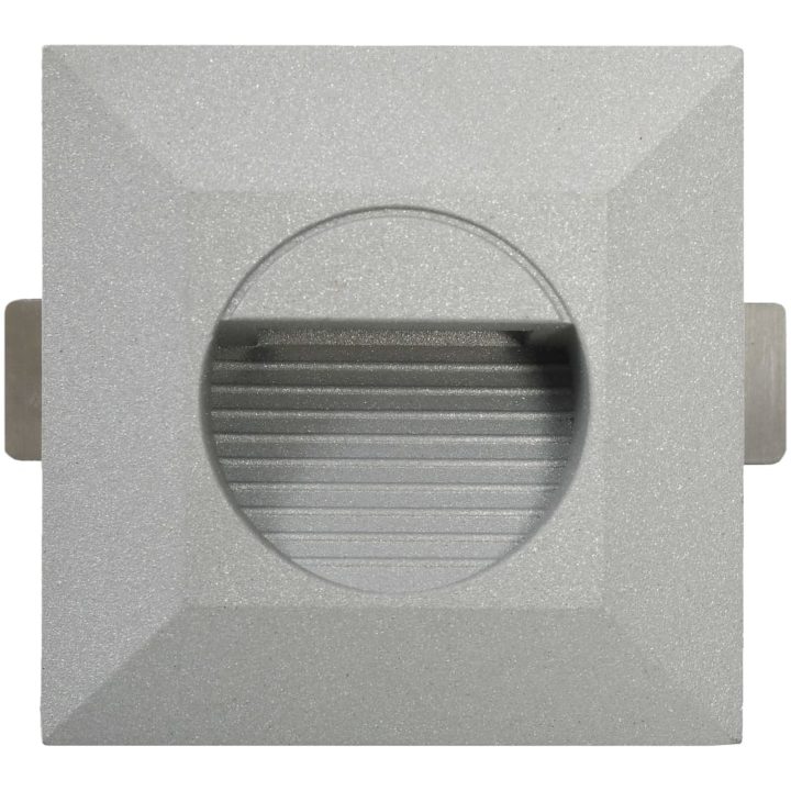 Utomhusvägglampa LED 6 st 5 W silver fyrkantig vidaXL – bild 5