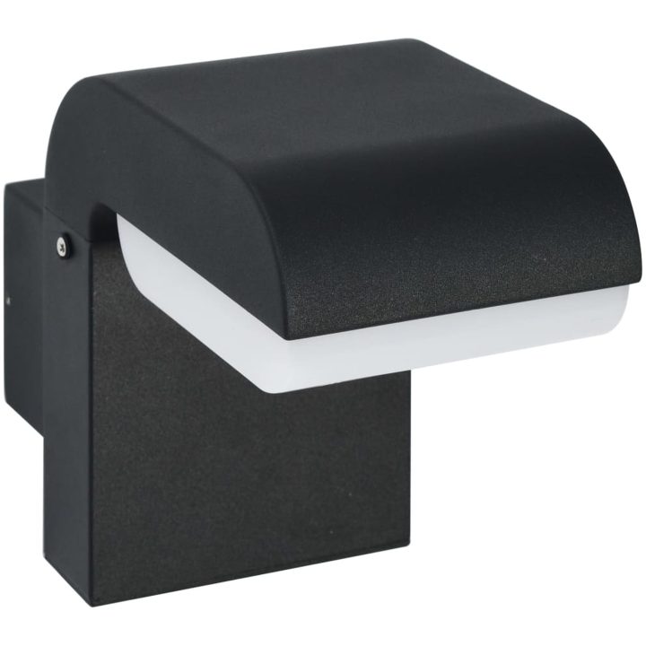 Utomhusvägglampa LED 9 W svart oval vidaXL – bild 2