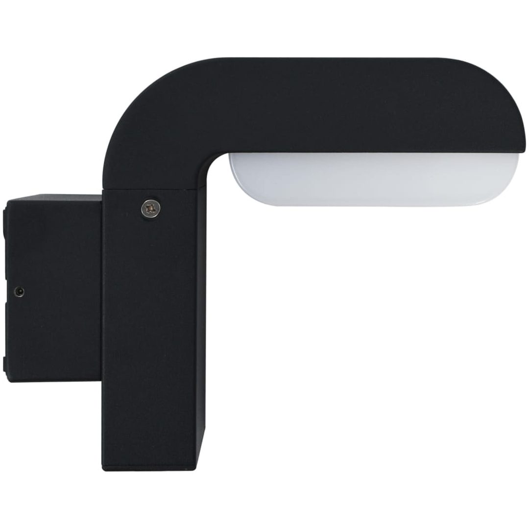 Utomhusvägglampa LED 9 W svart oval vidaXL – bild 3