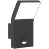 Utomhusvägglampa LED med sensor svart gjuten aluminium vidaXL – miniatyr 2