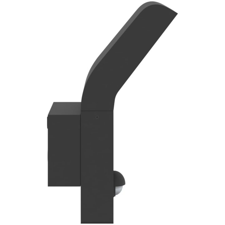 Utomhusvägglampa LED med sensor svart gjuten aluminium vidaXL – bild 6