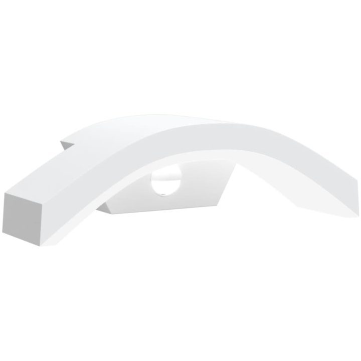 Utomhusvägglampa LED med sensor vit gjuten aluminium vidaXL – bild 2